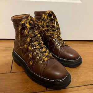 SANDRO Brown combat boots - 38